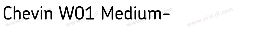 Chevin W01 Medium字体转换